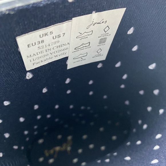 NWT JOULES ankle rain boots sz7 - Picture 4 of 6